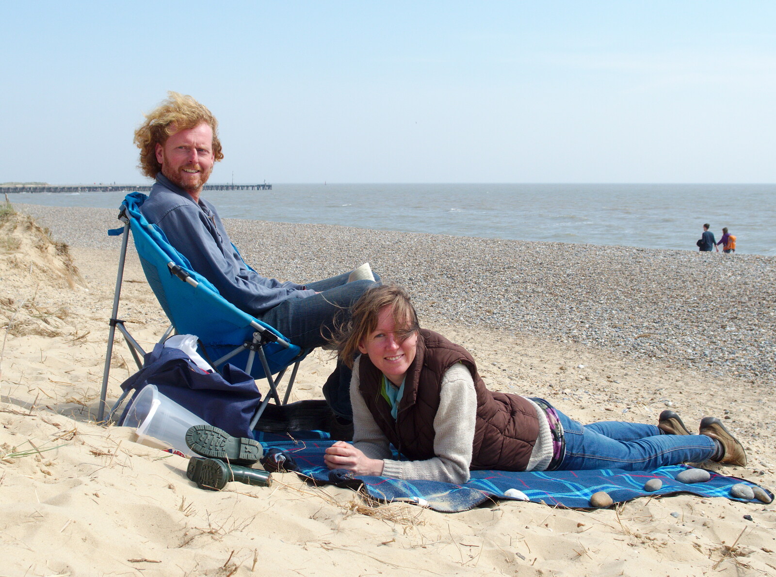Wavy and Martina from Life's A Windy Beach, Walberswick, Suffolk - 5th May 2014
