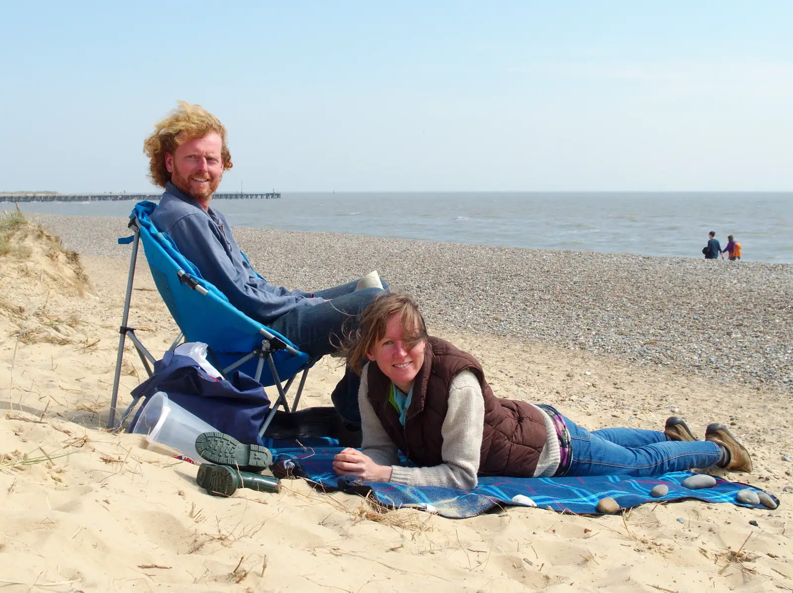 Wavy and Martina, from Life's A Windy Beach, Walberswick, Suffolk - 5th May 2014