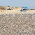 Isobel and Martina are at the top of the beach, Life's A Windy Beach, Walberswick, Suffolk - 5th May 2014