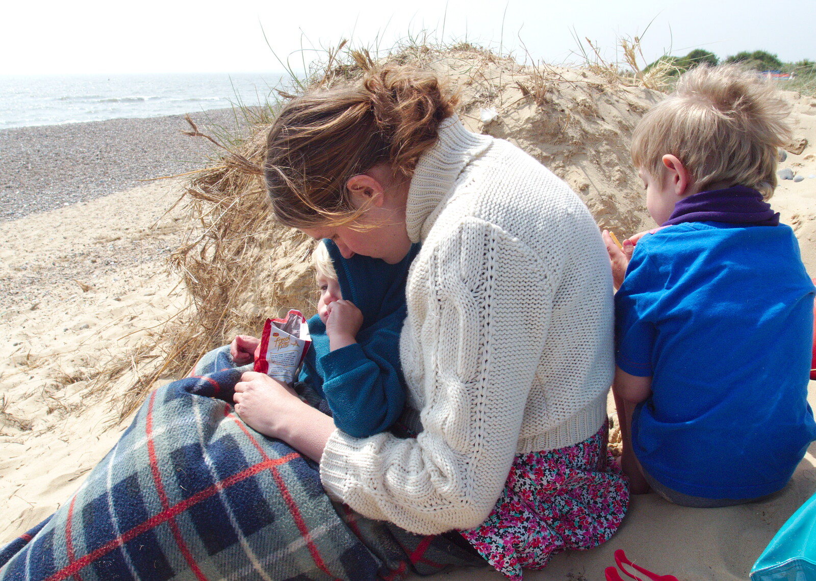 Harry gets a cuddle from Life's A Windy Beach, Walberswick, Suffolk - 5th May 2014