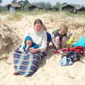 We brave the strong wind, Life's A Windy Beach, Walberswick, Suffolk - 5th May 2014