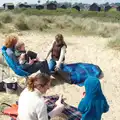 We retreat behind the dunes, where it's less windy, Life's A Windy Beach, Walberswick, Suffolk - 5th May 2014