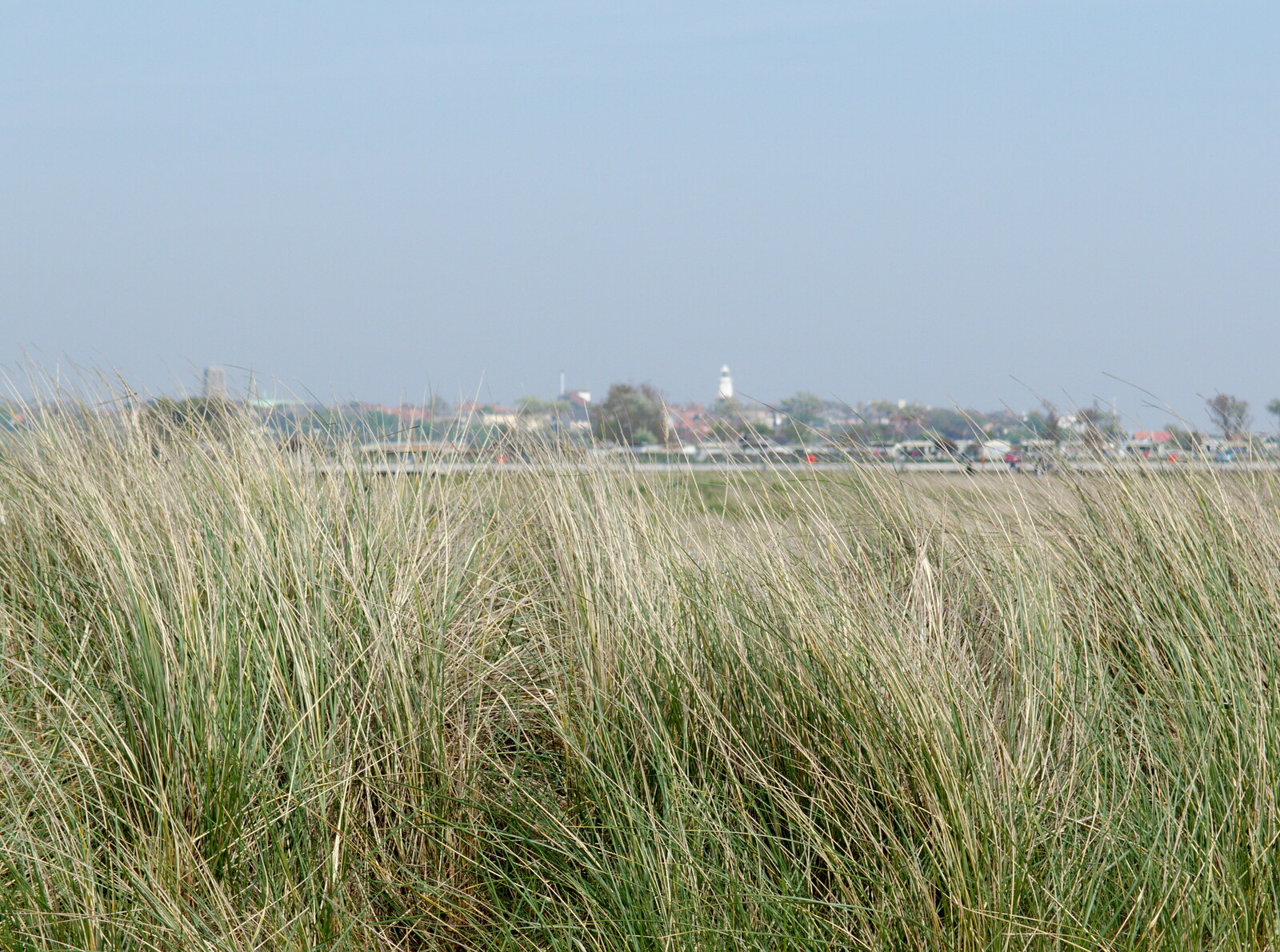 Southwold Lighthouse across the marshes from Life's A Windy Beach, Walberswick, Suffolk - 5th May 2014
