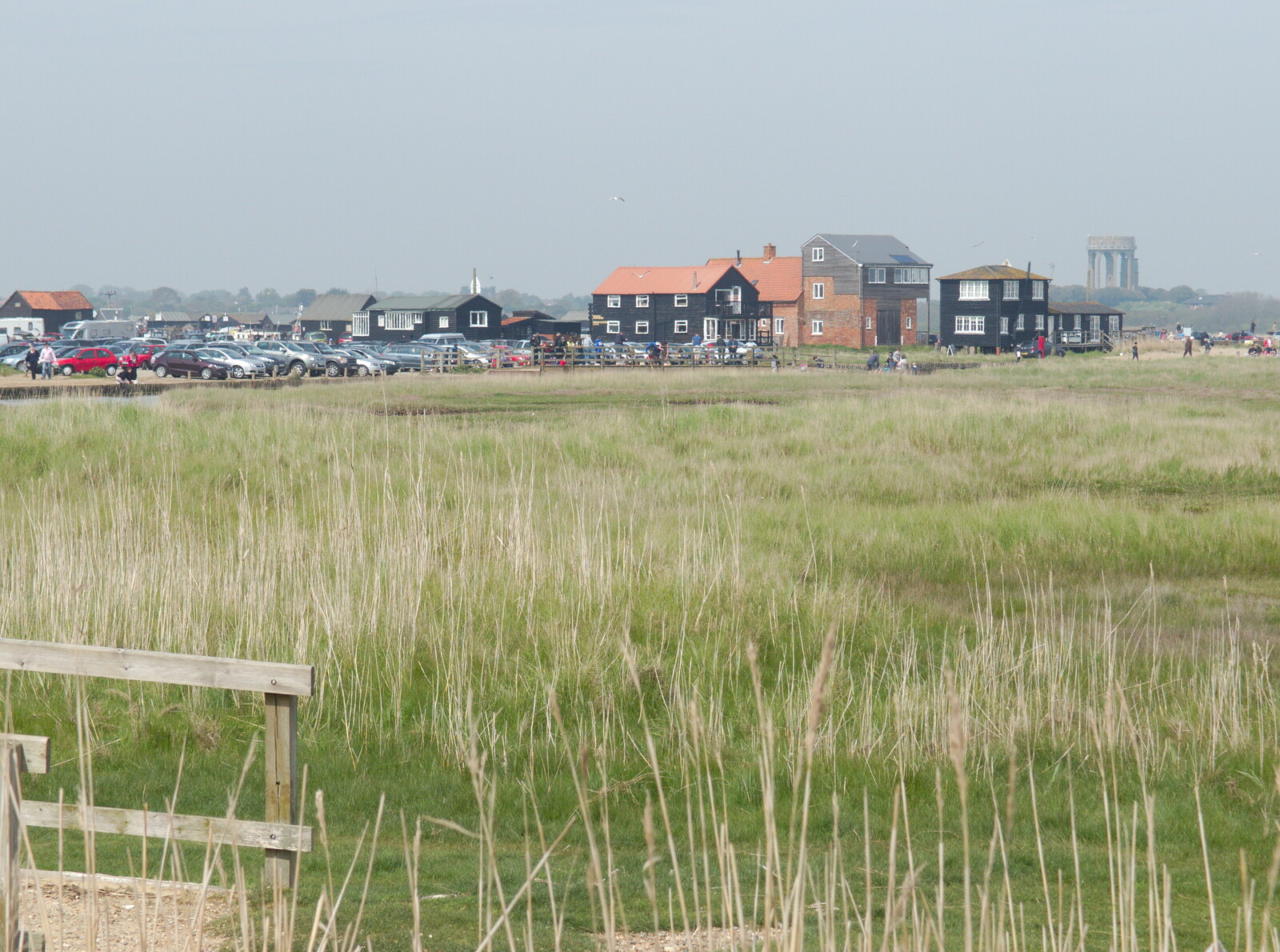 Buildings by the river at Walberswick from Life's A Windy Beach, Walberswick, Suffolk - 5th May 2014