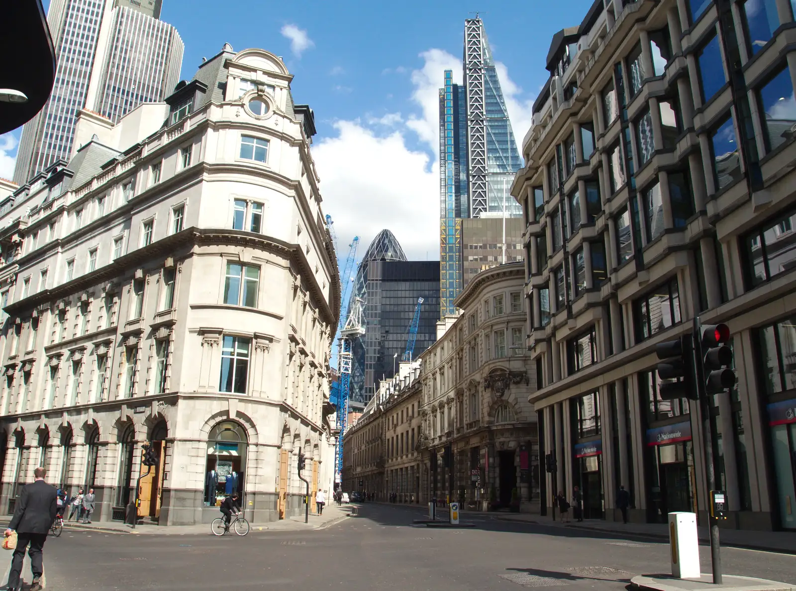 Old Broad Street and Threadneedle Street, from A May Miscellany, London - 8th May 2014