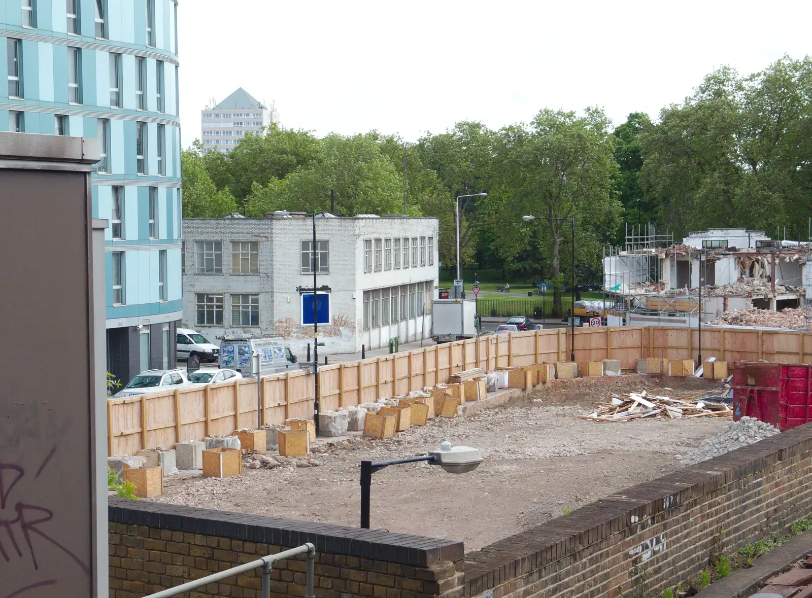 The space from a demolished building, from A May Miscellany, London - 8th May 2014