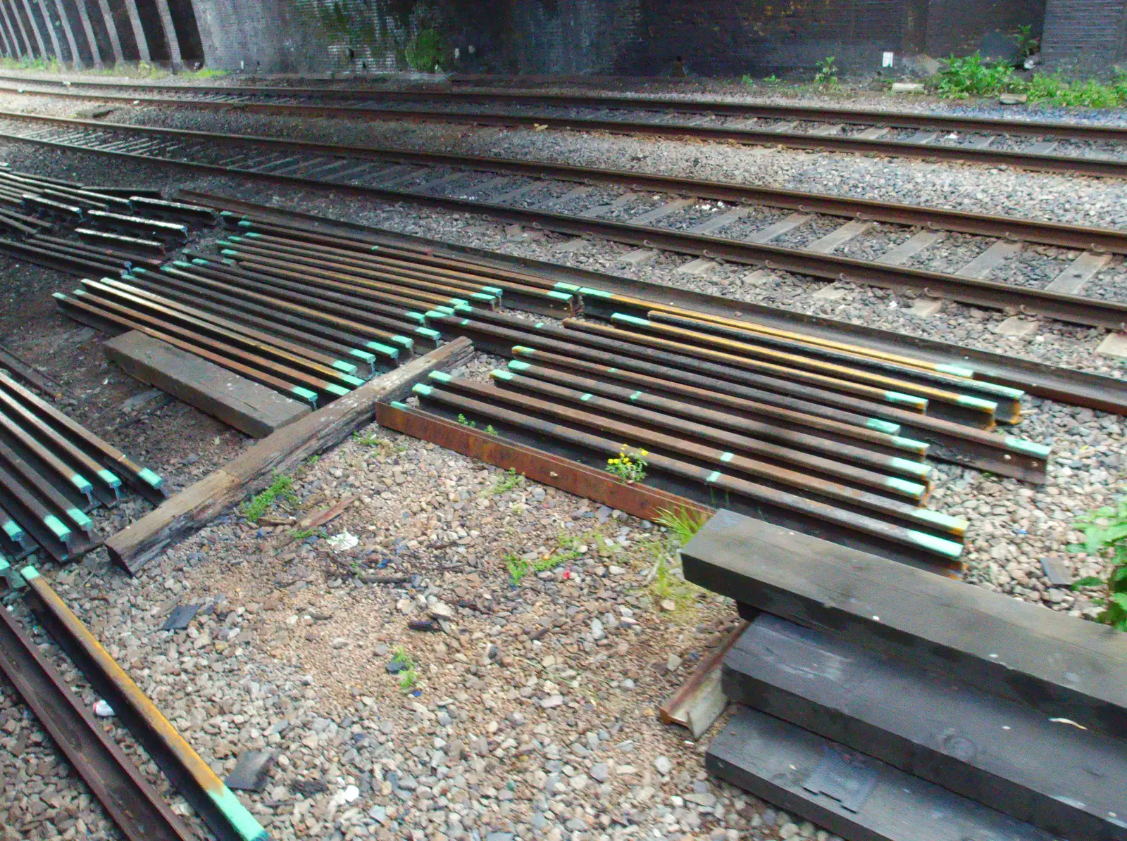 More slices of track by the railway line, from A May Miscellany, London - 8th May 2014