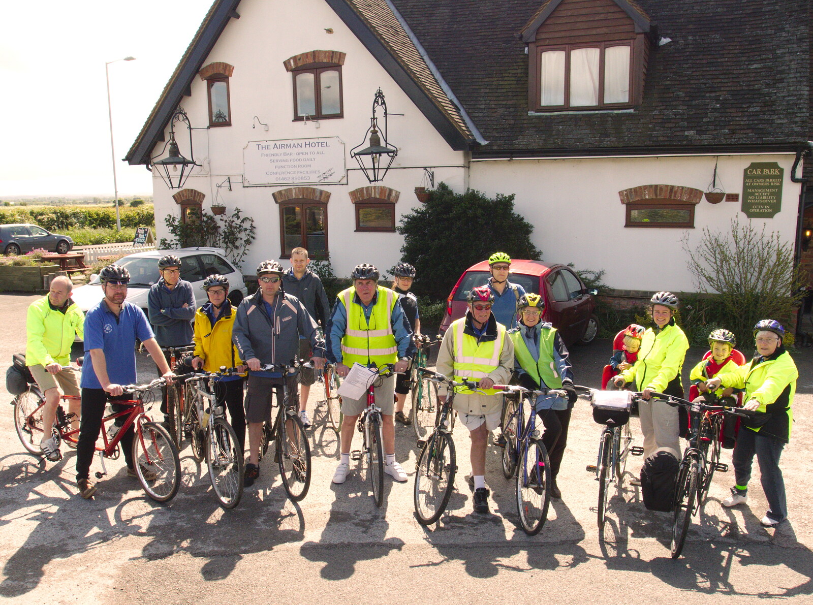 A group photo from A Return to Bedford: the BSCC Annual Weekend Away, Shefford, Bedfordshire - 10th May 2014