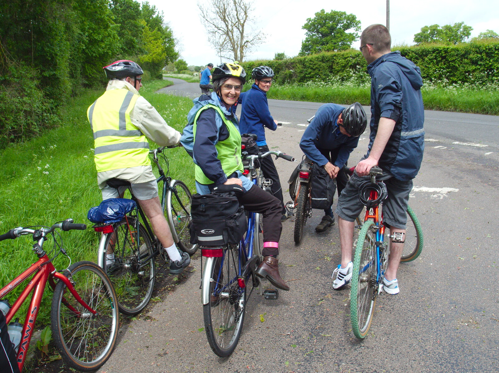 Another stop to check directions from A Return to Bedford: the BSCC Annual Weekend Away, Shefford, Bedfordshire - 10th May 2014