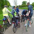 Another stop to check directions, A Return to Bedford: the BSCC Annual Weekend Away, Shefford, Bedfordshire - 10th May 2014