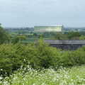Cardington hangars in the distance, A Return to Bedford: the BSCC Annual Weekend Away, Shefford, Bedfordshire - 10th May 2014
