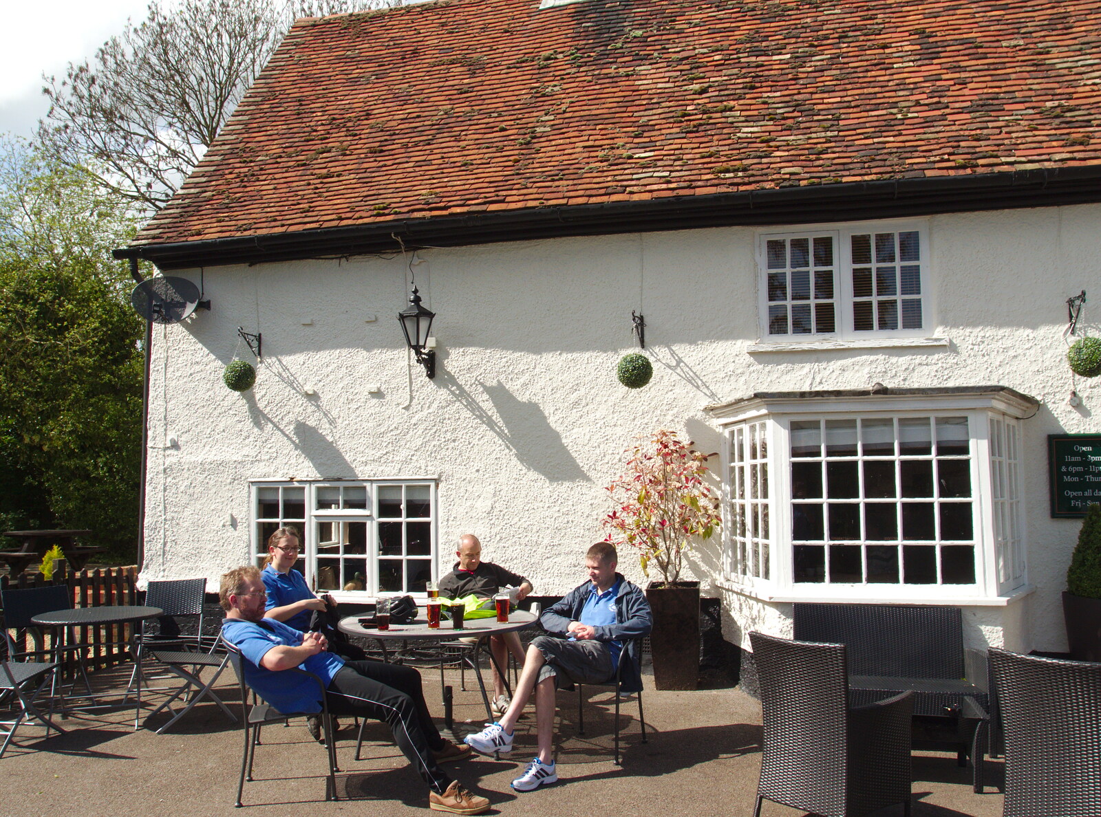 Pub stop number two, in Northill from A Return to Bedford: the BSCC Annual Weekend Away, Shefford, Bedfordshire - 10th May 2014