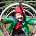 Fred on a climbing frame, A Return to Bedford: the BSCC Annual Weekend Away, Shefford, Bedfordshire - 10th May 2014