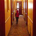 Fred runs dowen to corridor to our room, A Return to Bedford: the BSCC Annual Weekend Away, Shefford, Bedfordshire - 10th May 2014
