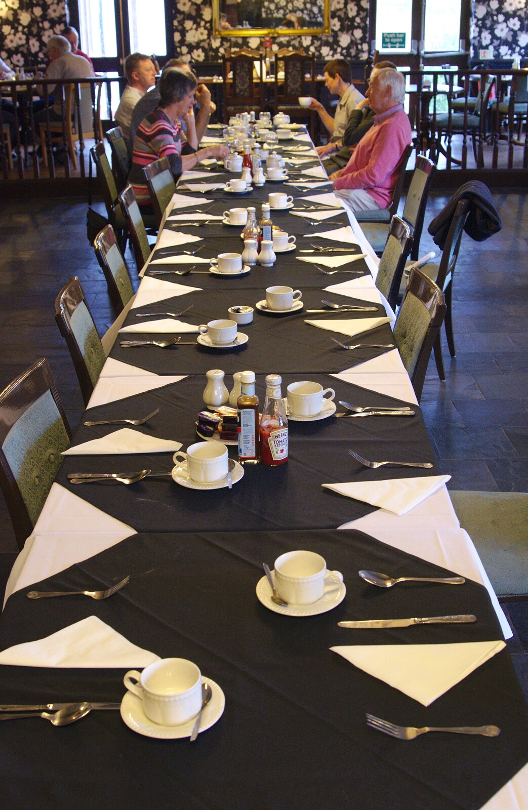 On the last morning, our breakfast table is laid out from A Return to Bedford: the BSCC Annual Weekend Away, Shefford, Bedfordshire - 10th May 2014