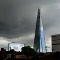 The Shard and some very dark skies over London, The BSCC at The Crown, Bedfield, Suffolk - 15th May 2014