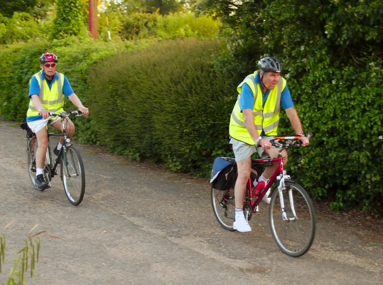 Colin and Alan arrive a few minutes later, from The BSCC at The Crown, Bedfield, Suffolk - 15th May 2014