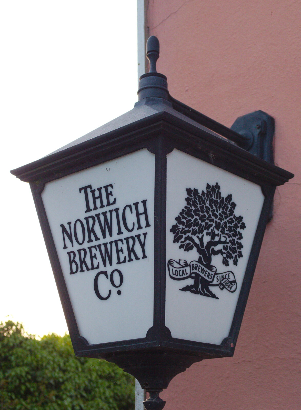 A Norwich City Brewery coaching lantern from The BSCC at The Crown, Bedfield, Suffolk - 15th May 2014