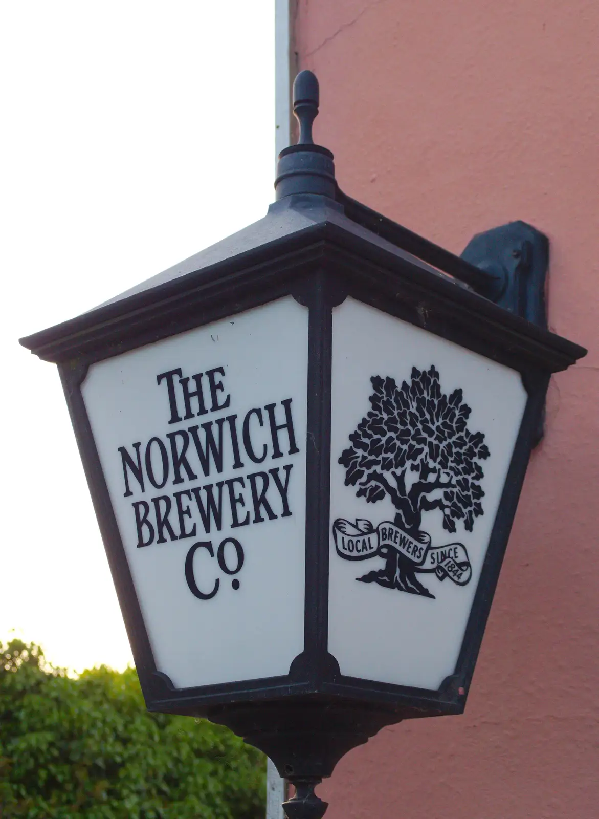 A Norwich City Brewery coaching lantern, from The BSCC at The Crown, Bedfield, Suffolk - 15th May 2014