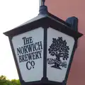 A Norwich City Brewery coaching lantern, The BSCC at The Crown, Bedfield, Suffolk - 15th May 2014