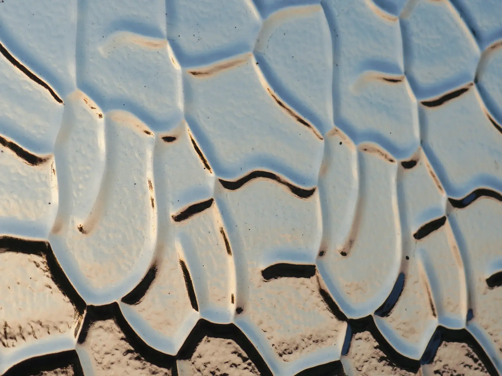 Nice 70s rippled glass in the gents' bogs, from The BSCC at The Crown, Bedfield, Suffolk - 15th May 2014