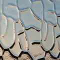 Nice 70s rippled glass in the gents' bogs, The BSCC at The Crown, Bedfield, Suffolk - 15th May 2014