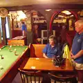 Jill and Colin observe proceedings, The BSCC at The Crown, Bedfield, Suffolk - 15th May 2014