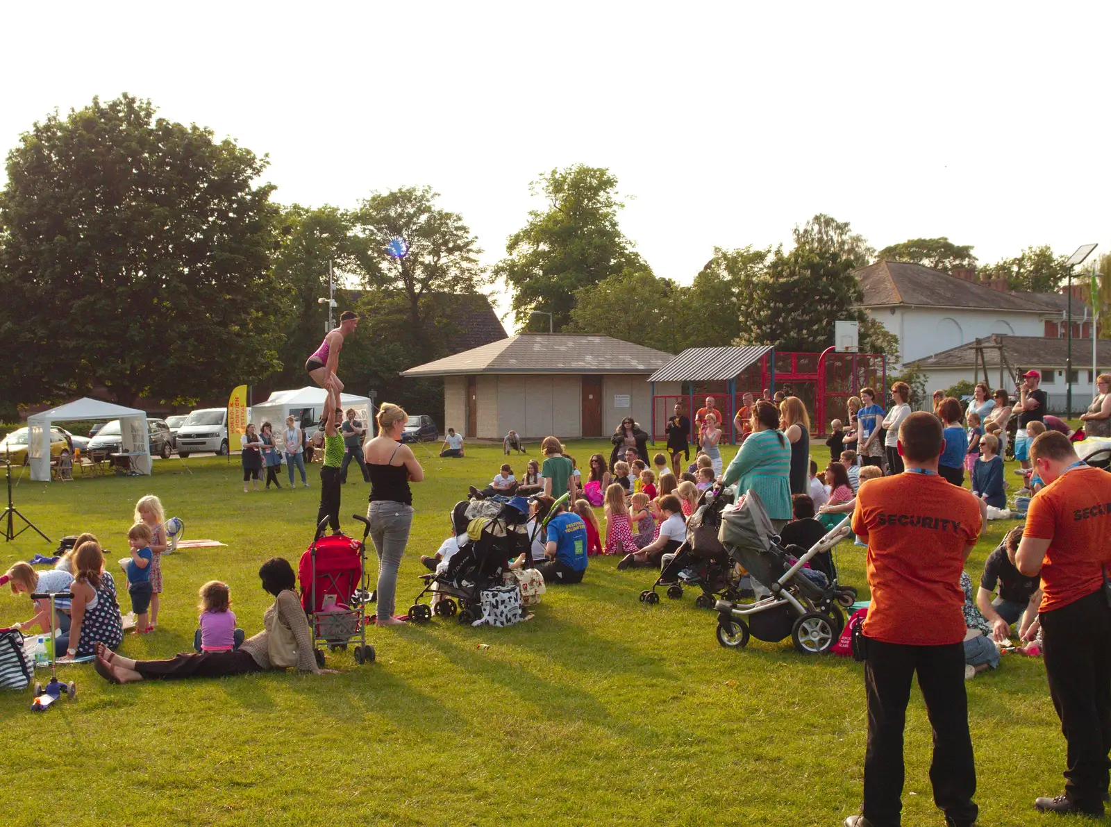 Crowds in the sun at Diss Park, from A Family Fun Day on the Park, Diss, Norfolk - 16th May 2014