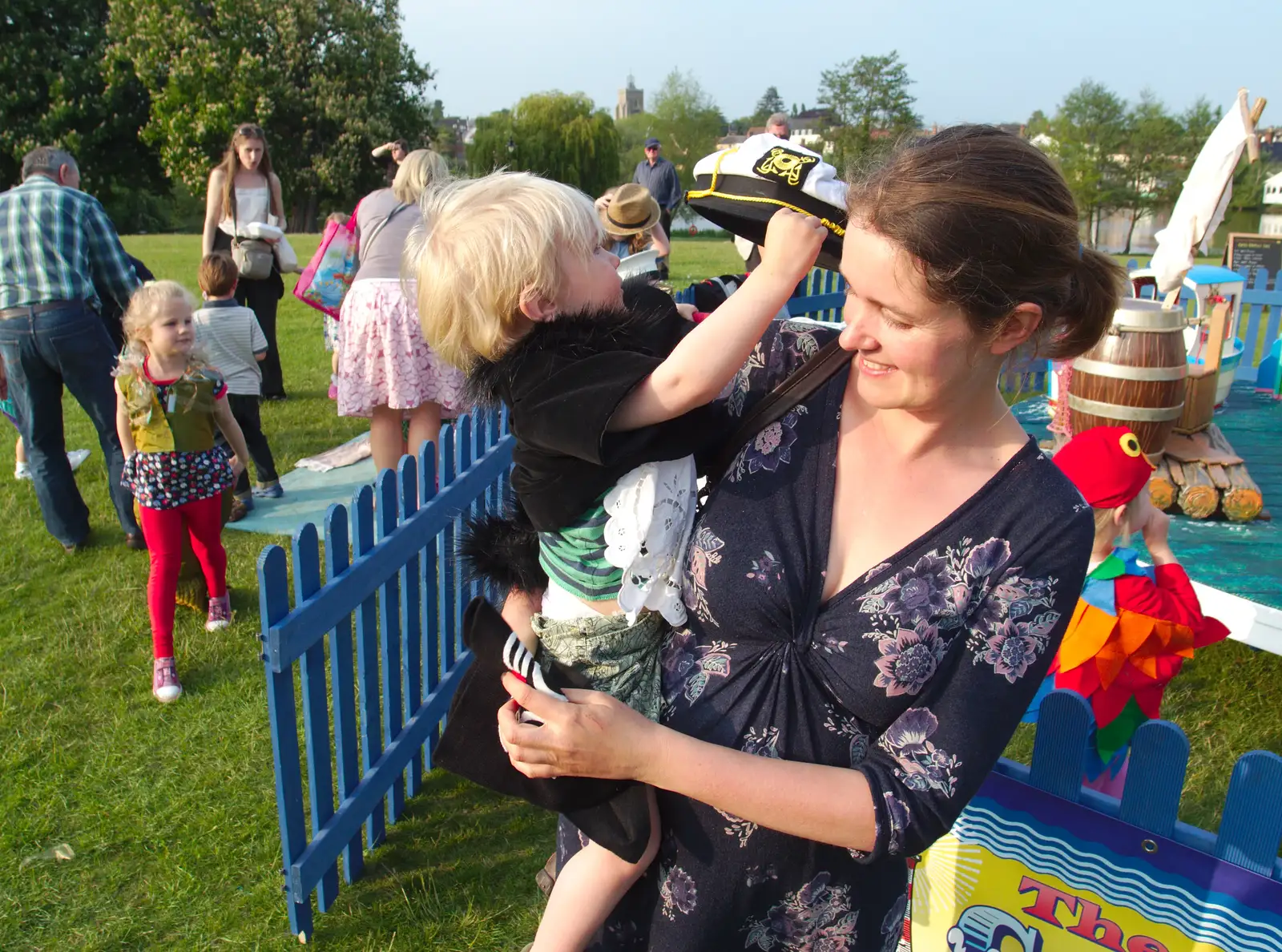 Harry and Isobel, from A Family Fun Day on the Park, Diss, Norfolk - 16th May 2014