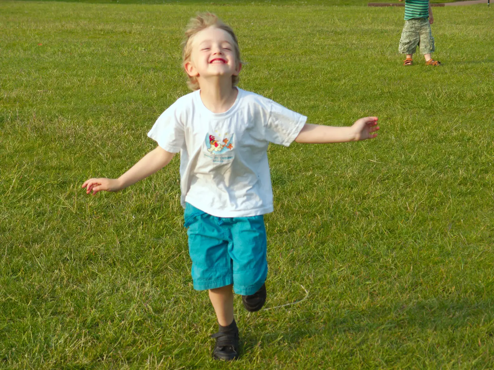 Fred runs around, from A Family Fun Day on the Park, Diss, Norfolk - 16th May 2014