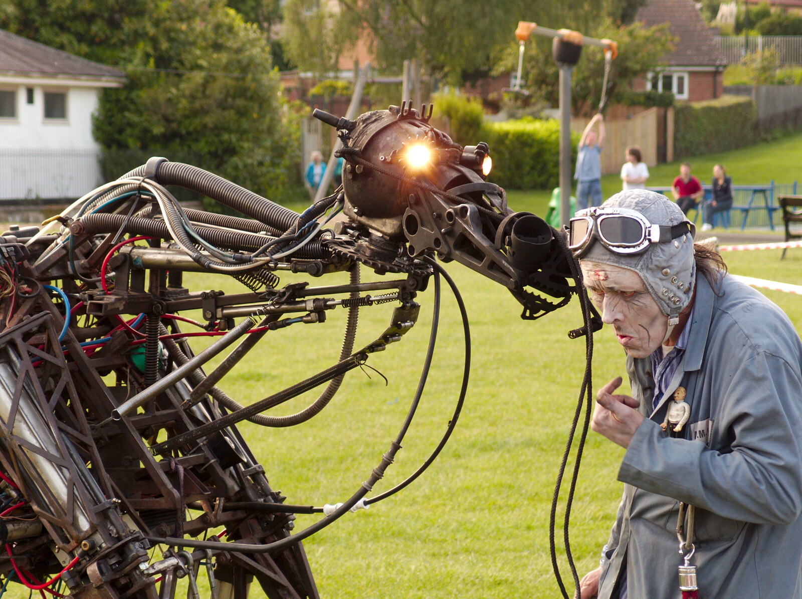 The robot horse is like a Gerald Scarfe nightmare from A Family Fun Day on the Park, Diss, Norfolk - 16th May 2014