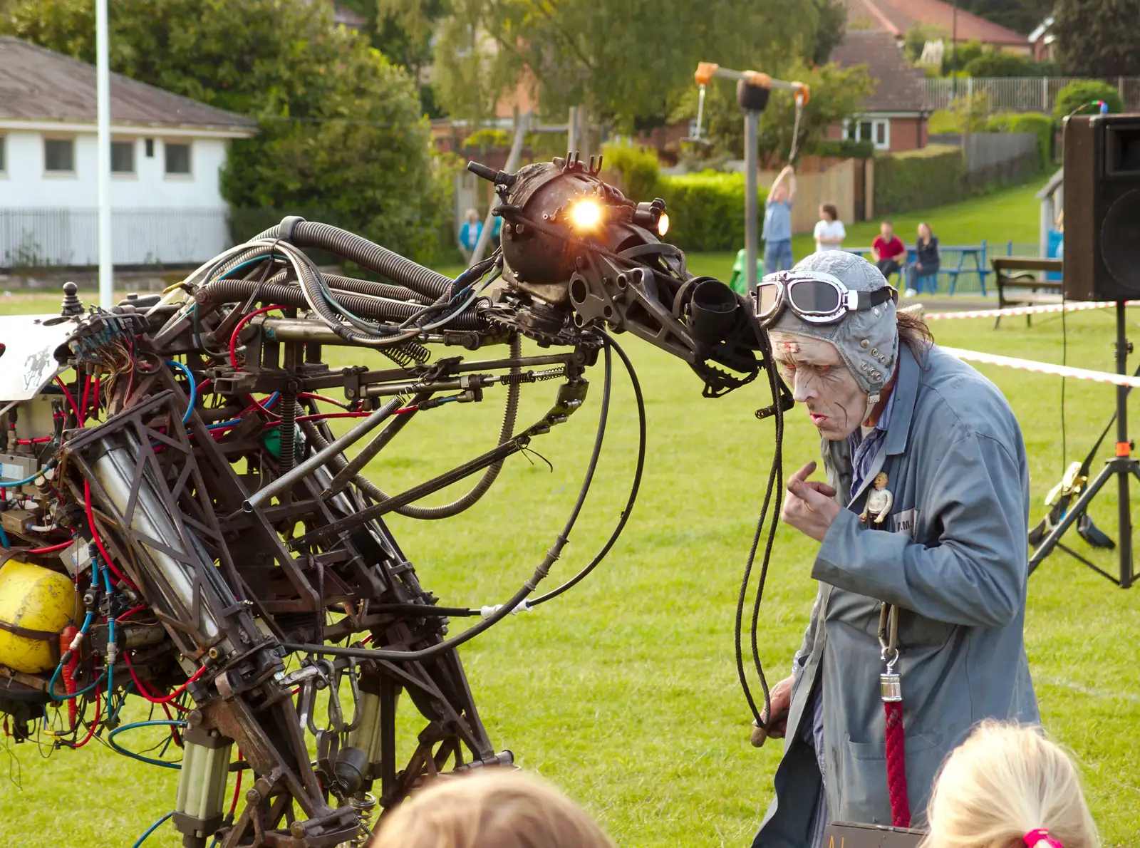 The robot horse is like a Gerald Scarfe nightmare, from A Family Fun Day on the Park, Diss, Norfolk - 16th May 2014