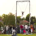 Some high-wire acrobatics occurs, A Family Fun Day on the Park, Diss, Norfolk - 16th May 2014