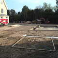 A new sunken patio is constructed, Thornham Four Horseshoes, and the Oaksmere, Brome, Suffolk - 17th May 2014