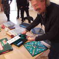 Rob gets all the Scrabble tiles out, The BBs Play Scrabble at Wingfield Barns, Wingfield, Suffolk - 24th May 2014