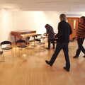 Rob strides around in the music room, The BBs Play Scrabble at Wingfield Barns, Wingfield, Suffolk - 24th May 2014