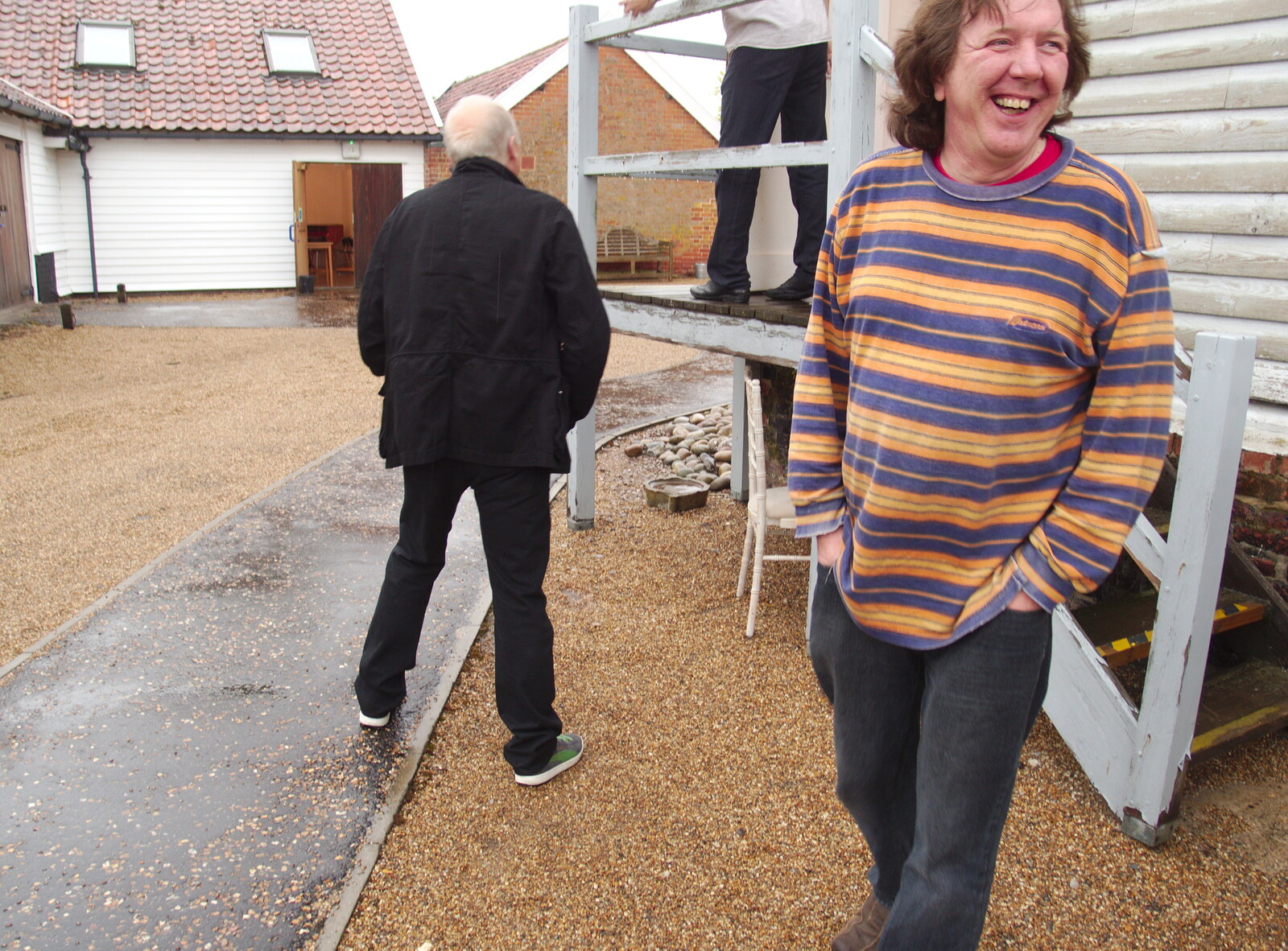 We break outside for a bit from The BBs Play Scrabble at Wingfield Barns, Wingfield, Suffolk - 24th May 2014