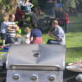 The dented barbeque in action, A "Not a Birthday Party" Barbeque, Brome, Suffolk - 25th May 2014