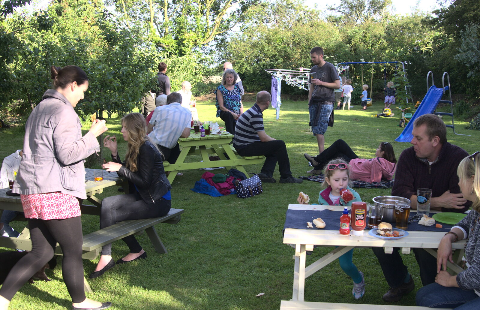 The most people there have ever been in the garden from A "Not a Birthday Party" Barbeque, Brome, Suffolk - 25th May 2014