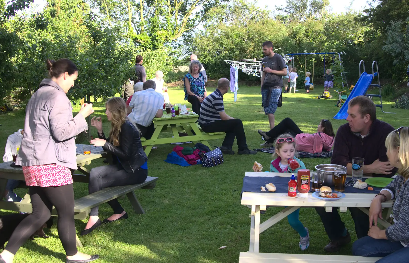 The most people there have ever been in the garden, from A "Not a Birthday Party" Barbeque, Brome, Suffolk - 25th May 2014