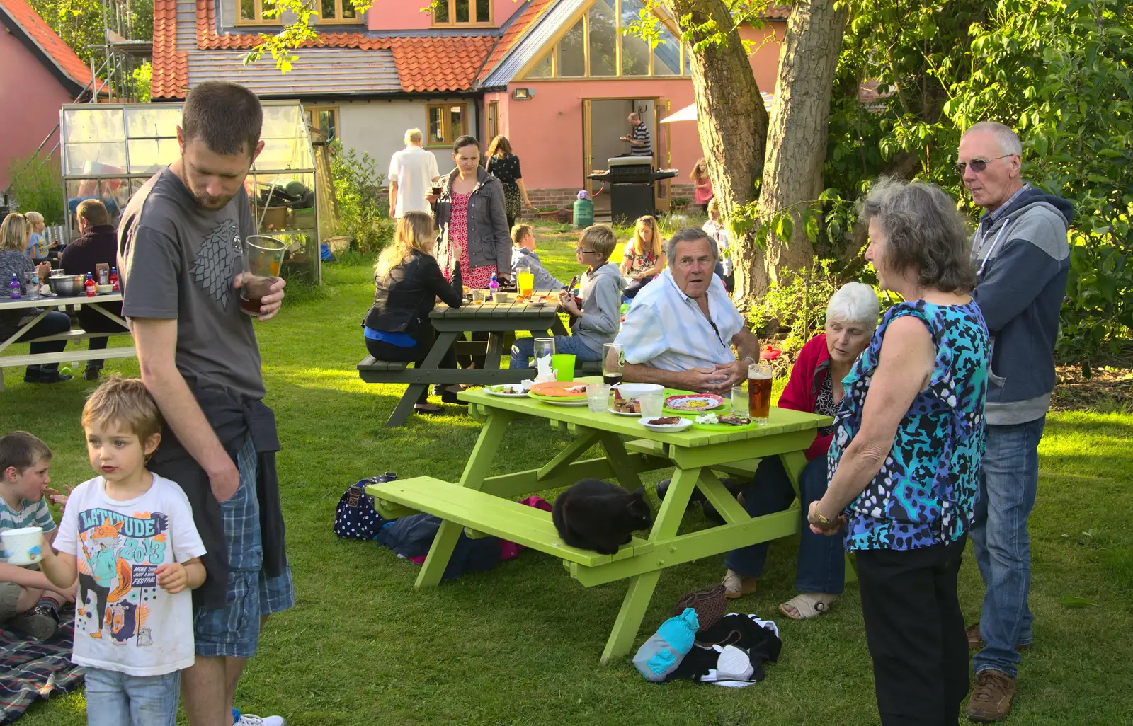 The Boy Phil and Fred, from A "Not a Birthday Party" Barbeque, Brome, Suffolk - 25th May 2014