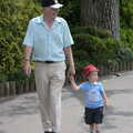 A Birthday Trip to the Zoo, Banham, Norfolk - 26th May 2014, Grandad and Harry walk around