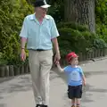 Grandad and Harry walk around, A Birthday Trip to the Zoo, Banham, Norfolk - 26th May 2014