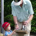 A Birthday Trip to the Zoo, Banham, Norfolk - 26th May 2014, Grandad helps Harry with his passport stamp