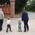 The boys set off with Grandad and Sis, Sis and Matt Visit, Suffolk and Norfolk - 31st May 2014