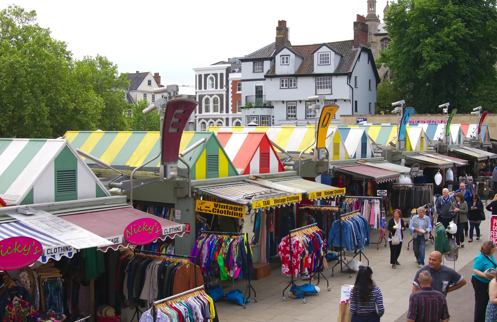 Norwich market, from Sis and Matt Visit, Suffolk and Norfolk - 31st May 2014