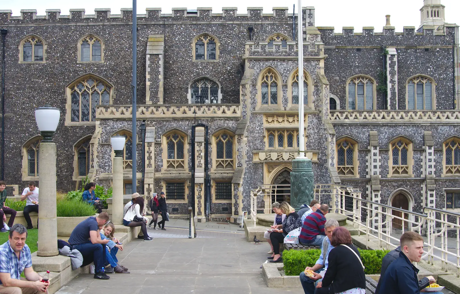 The Guildhall on Gaol Hill, from Sis and Matt Visit, Suffolk and Norfolk - 31st May 2014