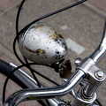 A bicycle headlight, with flaking chrome, Sis and Matt Visit, Suffolk and Norfolk - 31st May 2014