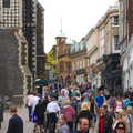Crowds on Guildhall Hill, Sis and Matt Visit, Suffolk and Norfolk - 31st May 2014