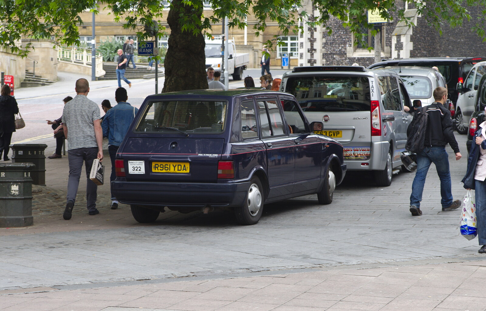 An ancient mid-90s taxi from Sis and Matt Visit, Suffolk and Norfolk - 31st May 2014